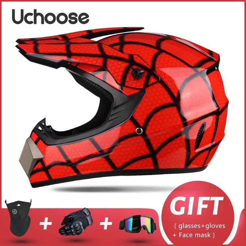 Casque de moto tout-terrain professionnel pour adultes et enfants, casque de moteur de course DOT de descente, cadeau gratuit - FATAONCasque de moto tout-terrain professionnel pour adultes et enfants, casque de moteur de course DOT de descente, cadeau gratuitAccessoires MotoFATAON
