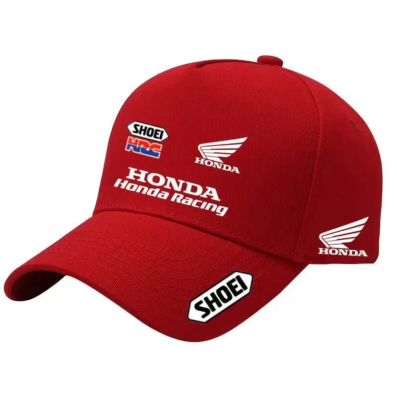 Casquette de baseball de moto Honda, uniforme de course d'équipe personnalisé, casquette pare-soleil en coton pour sports de cyclisme en plein air, casquette en bec de canard - FATAONCasquette de baseball de moto Honda, uniforme de course d'équipe personnalisé, casquette pare-soleil en coton pour sports de cyclisme en plein air, casquette en bec de canardMode HommeFATAON