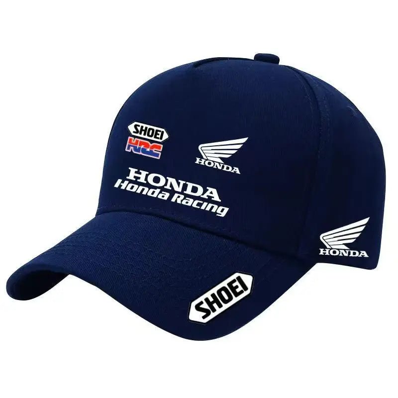 Casquette de baseball de moto Honda, uniforme de course d'équipe personnalisé, casquette pare-soleil en coton pour sports de cyclisme en plein air, casquette en bec de canard - FATAONCasquette de baseball de moto Honda, uniforme de course d'équipe personnalisé, casquette pare-soleil en coton pour sports de cyclisme en plein air, casquette en bec de canardMode HommeFATAON