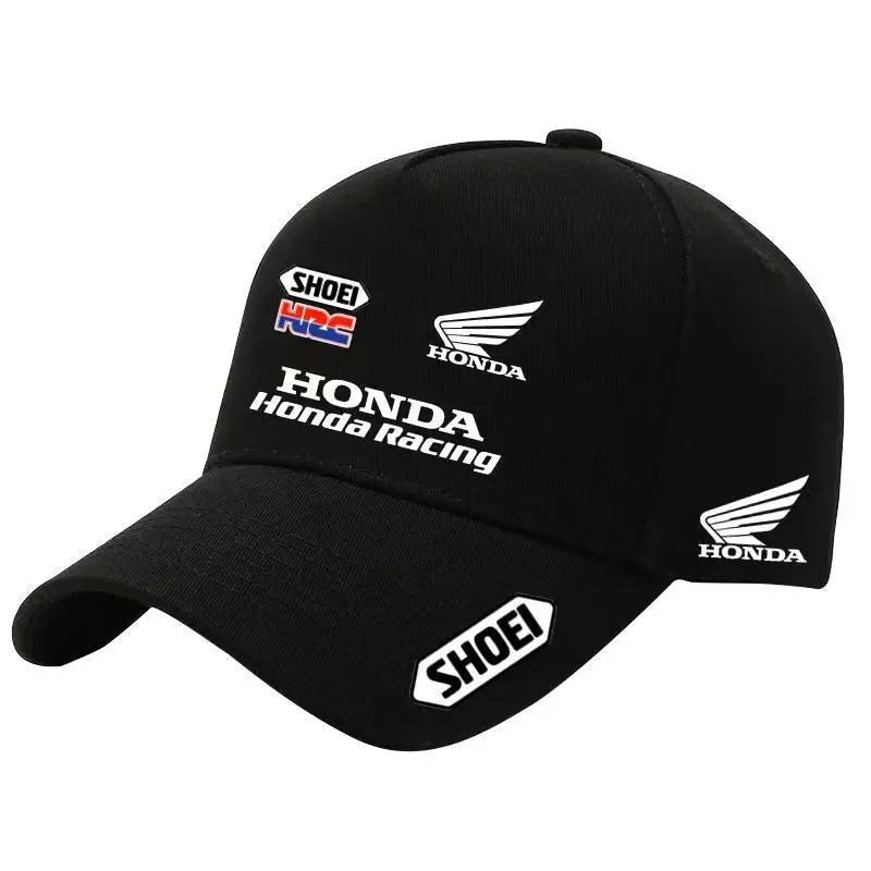Casquette de baseball de moto Honda, uniforme de course d'équipe personnalisé, casquette pare-soleil en coton pour sports de cyclisme en plein air, casquette en bec de canard - FATAONCasquette de baseball de moto Honda, uniforme de course d'équipe personnalisé, casquette pare-soleil en coton pour sports de cyclisme en plein air, casquette en bec de canardMode HommeFATAON