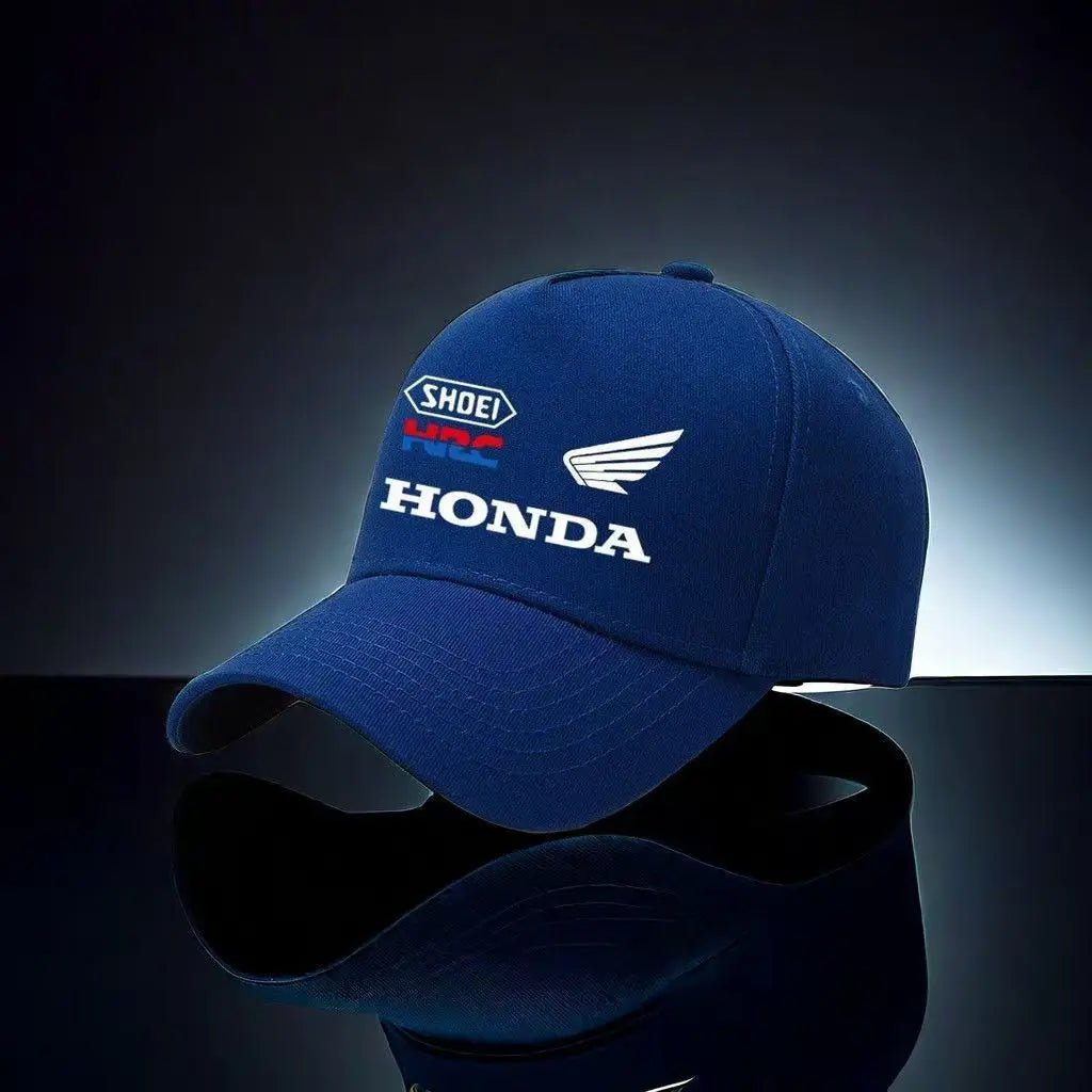Casquette de baseball de moto Honda, uniforme de course d'équipe personnalisé, casquette pare-soleil en coton pour sports de cyclisme en plein air, casquette en bec de canard - FATAONCasquette de baseball de moto Honda, uniforme de course d'équipe personnalisé, casquette pare-soleil en coton pour sports de cyclisme en plein air, casquette en bec de canardMode HommeFATAON