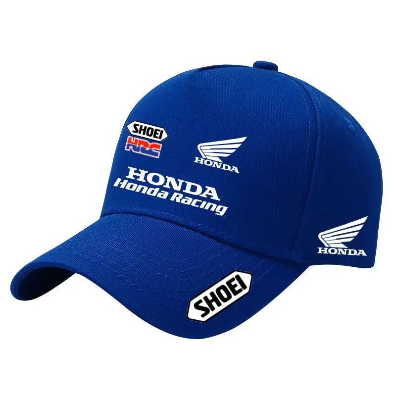 Casquette de baseball de moto Honda, uniforme de course d'équipe personnalisé, casquette pare-soleil en coton pour sports de cyclisme en plein air, casquette en bec de canard - FATAONCasquette de baseball de moto Honda, uniforme de course d'équipe personnalisé, casquette pare-soleil en coton pour sports de cyclisme en plein air, casquette en bec de canardMode HommeFATAON