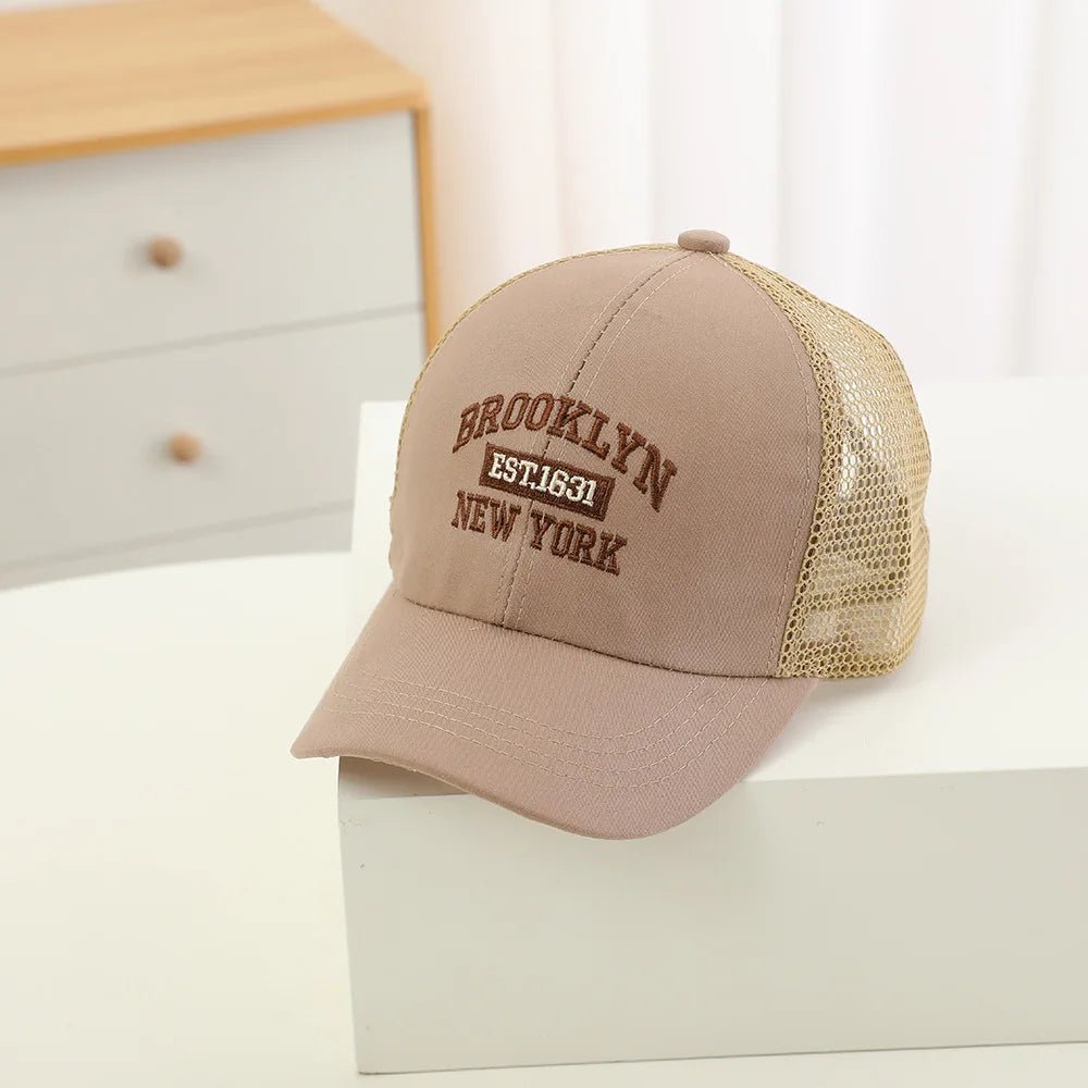 Casquette de Baseball en maille avec lettres brodées pour enfants, chapeau d'été pour bébé, garçon et fille, en coton, à rabat, Hip Hop, chapeau de pêche - FATAONCasquette de Baseball en maille avec lettres brodées pour enfants, chapeau d'été pour bébé, garçon et fille, en coton, à rabat, Hip Hop, chapeau de pêcheMode HommeFATAON