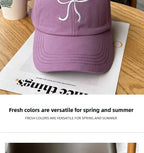 Casquette de Baseball Ins coréenne pour femmes, Design avec nœud, doux, romantique, rose, capote, mode réglable, Snapback - FATAONCasquette de Baseball Ins coréenne pour femmes, Design avec nœud, doux, romantique, rose, capote, mode réglable, SnapbackMode FemmeFATAON
