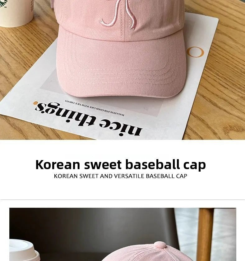 Casquette de Baseball Ins coréenne pour femmes, Design avec nœud, doux, romantique, rose, capote, mode réglable, Snapback - FATAONCasquette de Baseball Ins coréenne pour femmes, Design avec nœud, doux, romantique, rose, capote, mode réglable, SnapbackMode FemmeFATAON