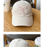 Casquette de Baseball Ins coréenne pour femmes, Design avec nœud, doux, romantique, rose, capote, mode réglable, Snapback - FATAONCasquette de Baseball Ins coréenne pour femmes, Design avec nœud, doux, romantique, rose, capote, mode réglable, SnapbackMode FemmeFATAON