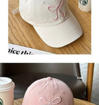 Casquette de Baseball Ins coréenne pour femmes, Design avec nœud, doux, romantique, rose, capote, mode réglable, Snapback - FATAONCasquette de Baseball Ins coréenne pour femmes, Design avec nœud, doux, romantique, rose, capote, mode réglable, SnapbackMode FemmeFATAON