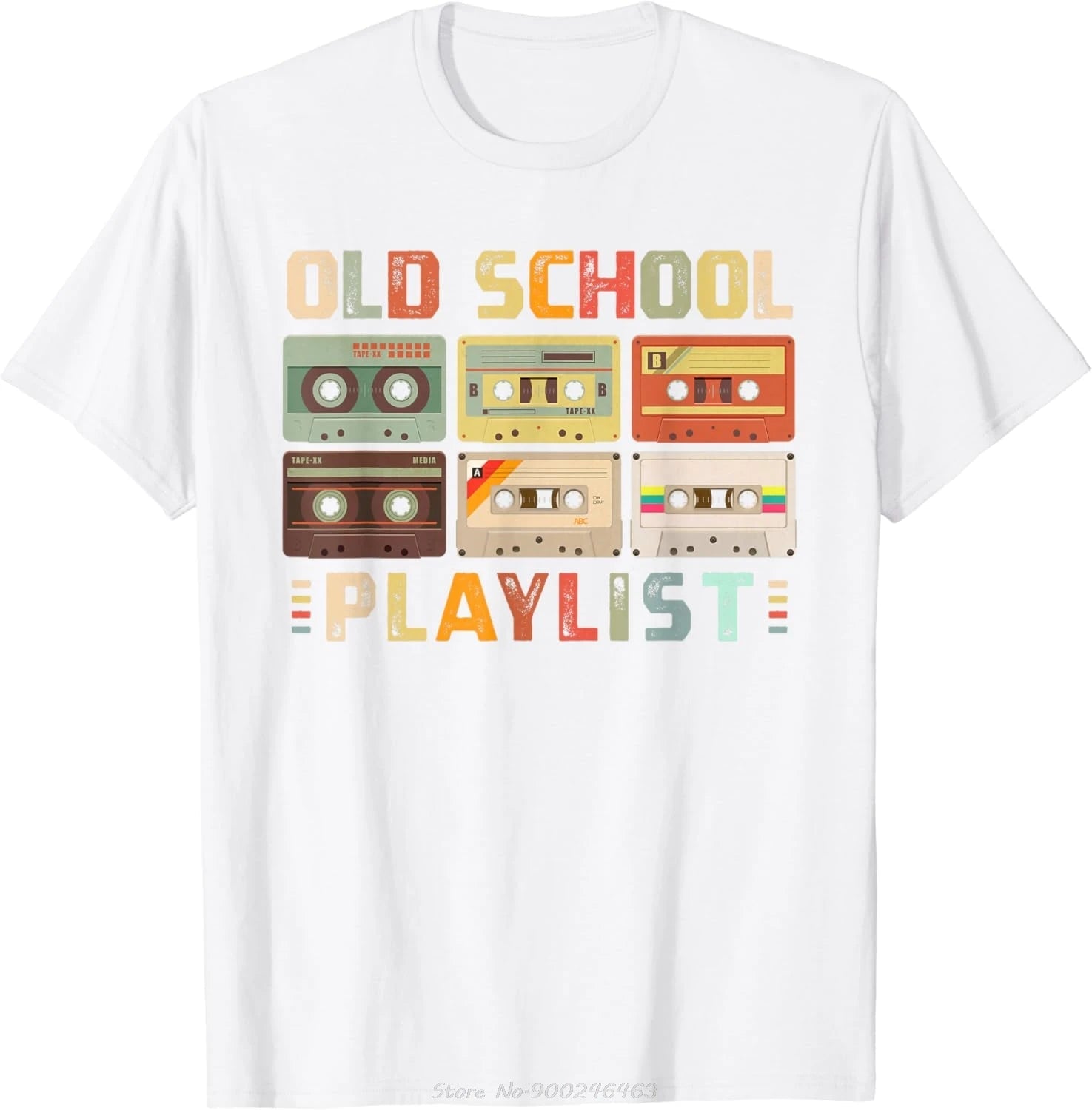 Cassette bande musique 80s rétro vieille école liste de jeu T-shirt été décontracté T-shirt mode Fitness hauts T-shirt Hip Hop Streetwear - FATAONCassette bande musique 80s rétro vieille école liste de jeu T-shirt été décontracté T-shirt mode Fitness hauts T-shirt Hip Hop StreetwearMode HommeFATAON