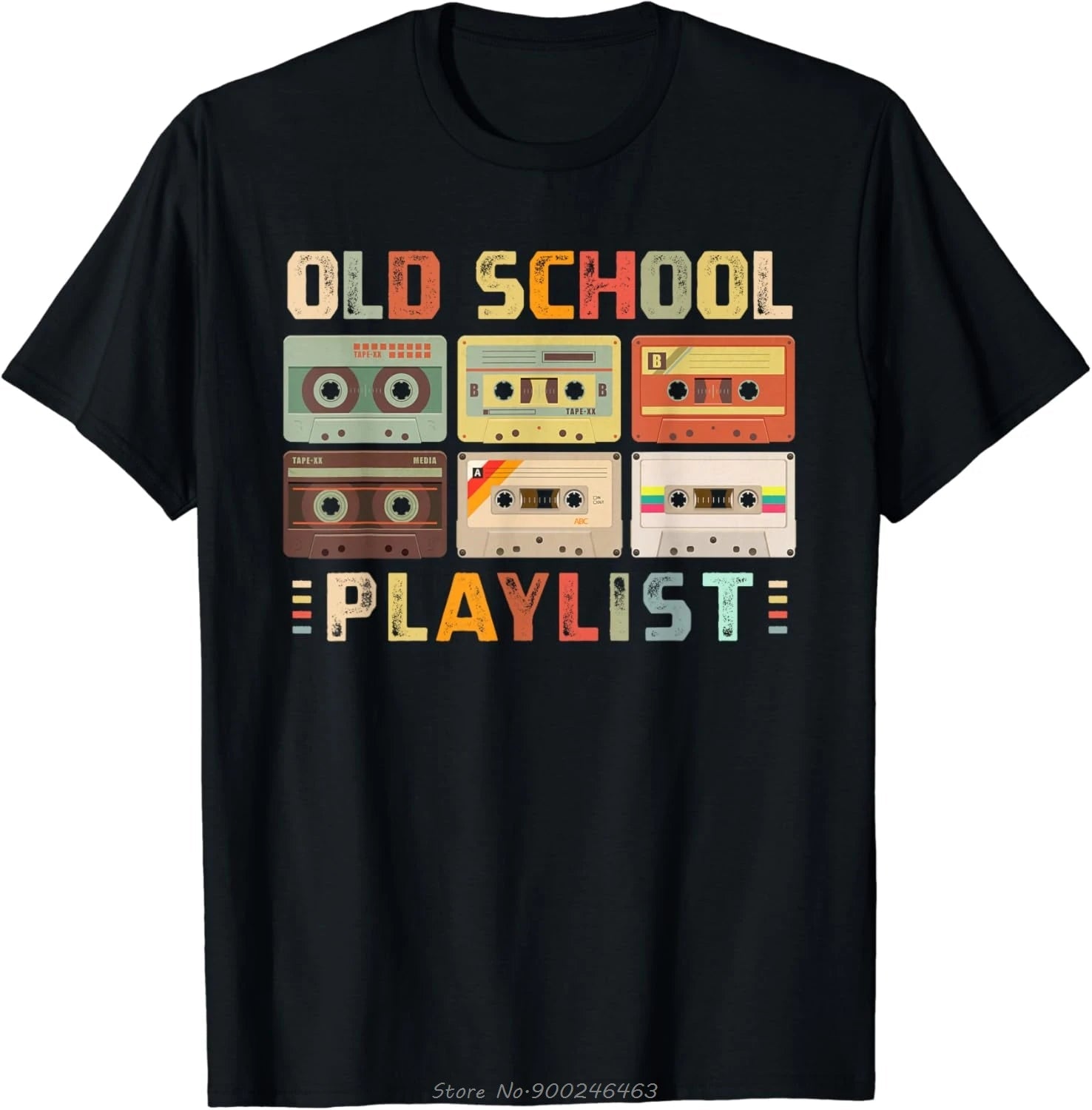 Cassette bande musique 80s rétro vieille école liste de jeu T-shirt été décontracté T-shirt mode Fitness hauts T-shirt Hip Hop Streetwear - FATAONCassette bande musique 80s rétro vieille école liste de jeu T-shirt été décontracté T-shirt mode Fitness hauts T-shirt Hip Hop StreetwearMode HommeFATAON