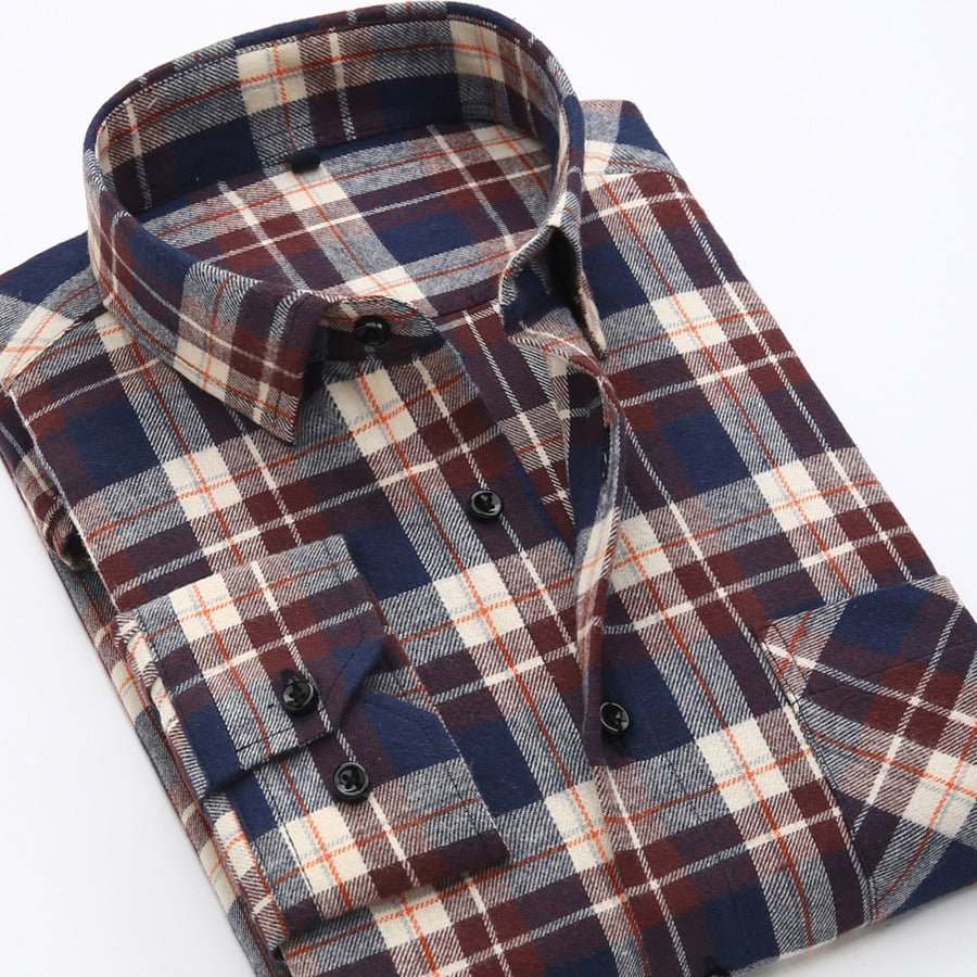 Casual All - Match Plaid Long - Sleeved Shirt Men - Fix & GoCasual All - Match Plaid Long - Sleeved Shirt MenFix & Go