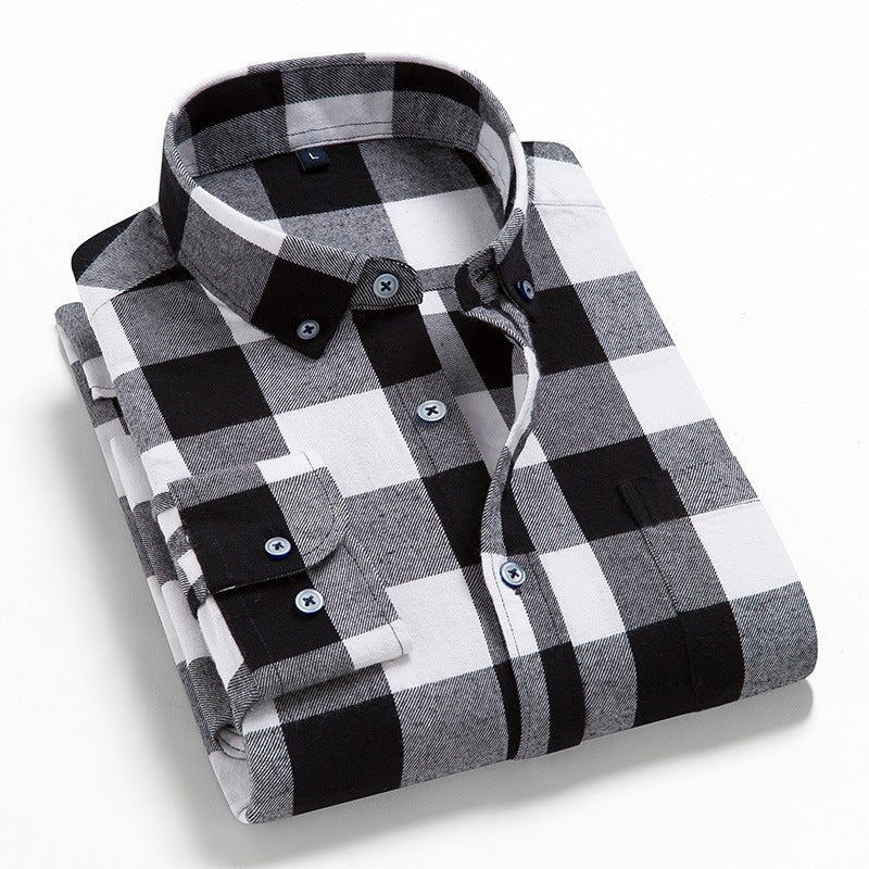 Casual All - Match Plaid Long - Sleeved Shirt Men - Fix & GoCasual All - Match Plaid Long - Sleeved Shirt MenFix & Go