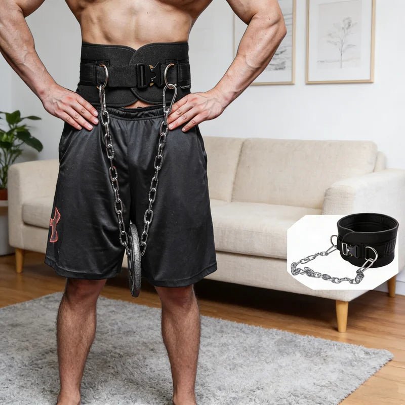 Ceinture de trempage robuste, chaîne en acier réglable pour traction pondérée, entraînement de force, équipement de Fitness à domicile - FATAONCeinture de trempage robuste, chaîne en acier réglable pour traction pondérée, entraînement de force, équipement de Fitness à domicileFitness & SportFATAON