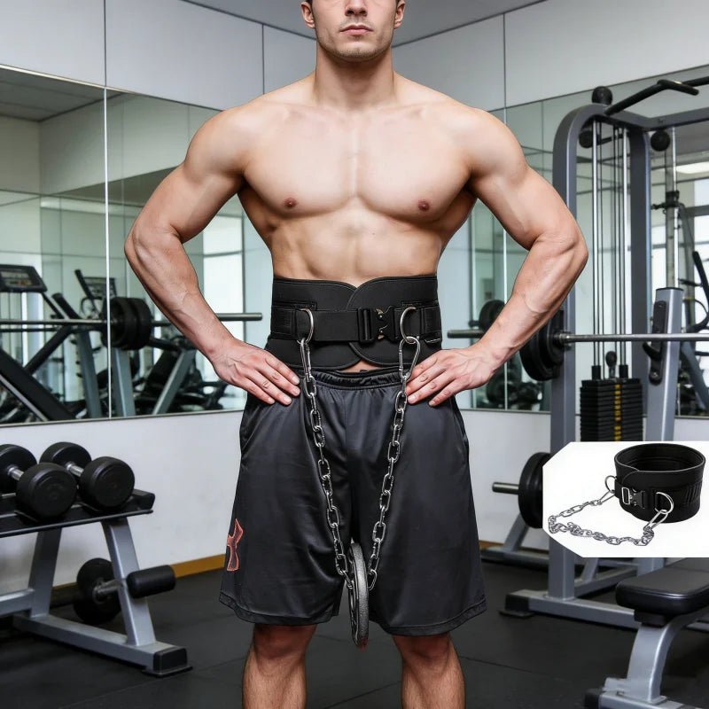 Ceinture de trempage robuste, chaîne en acier réglable pour traction pondérée, entraînement de force, équipement de Fitness à domicile - FATAONCeinture de trempage robuste, chaîne en acier réglable pour traction pondérée, entraînement de force, équipement de Fitness à domicileFitness & SportFATAON