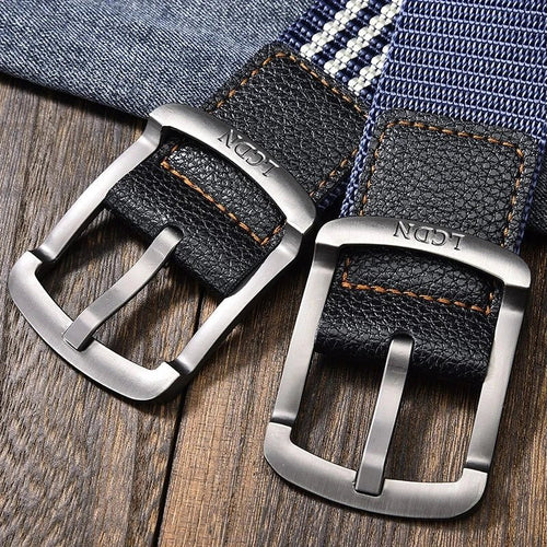 Ceinture en toile à broches pour hommes et femmes, ceinture décontractée, pantalon cargo, jeans, extérieur, escalade, sport, entraînement, environnement, mode - FATAONCeinture en toile à broches pour hommes et femmes, ceinture décontractée, pantalon cargo, jeans, extérieur, escalade, sport, entraînement, environnement, modeMode HommeFATAON