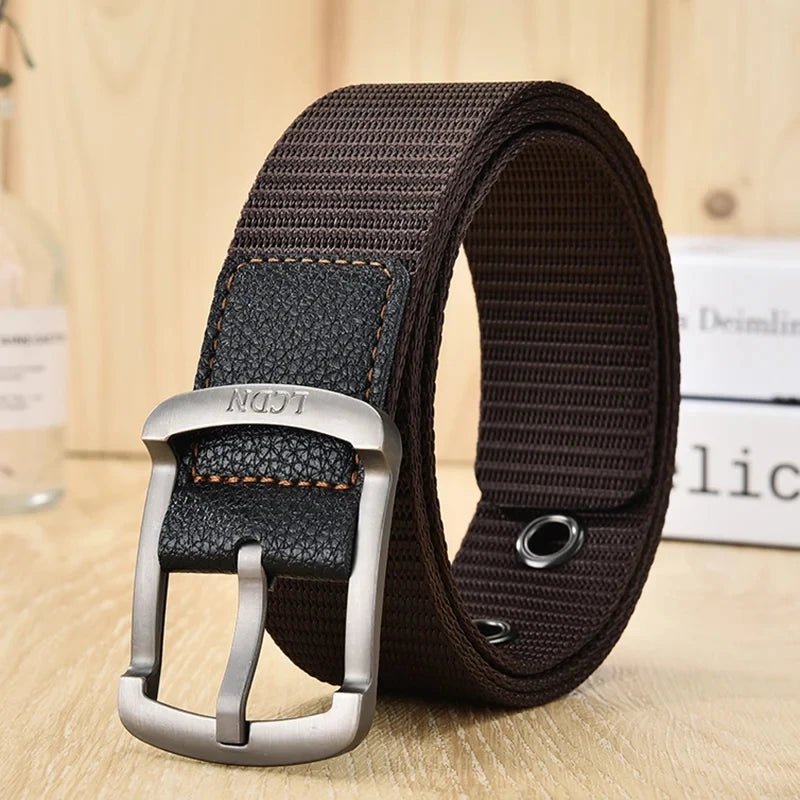 Ceinture en toile à broches pour hommes et femmes, ceinture décontractée, pantalon cargo, jeans, extérieur, escalade, sport, entraînement, environnement, mode - FATAONCeinture en toile à broches pour hommes et femmes, ceinture décontractée, pantalon cargo, jeans, extérieur, escalade, sport, entraînement, environnement, modeMode HommeFATAON