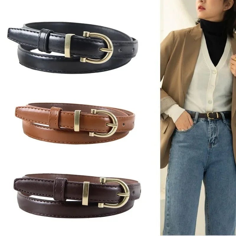 Ceinture femme mode boucle ardillon ceintures fines véritable luxe ceinture souple femmes avec pantalon Cargo jean ceinture coupe-vent ceinture en cuir PU - FATAONCeinture femme mode boucle ardillon ceintures fines véritable luxe ceinture souple femmes avec pantalon Cargo jean ceinture coupe-vent ceinture en cuir PUMode FemmeFATAON