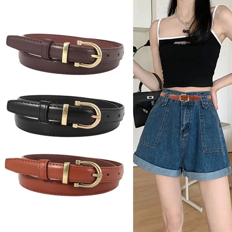 Ceinture femme mode boucle ardillon ceintures fines véritable luxe ceinture souple femmes avec pantalon Cargo jean ceinture coupe-vent ceinture en cuir PU - FATAONCeinture femme mode boucle ardillon ceintures fines véritable luxe ceinture souple femmes avec pantalon Cargo jean ceinture coupe-vent ceinture en cuir PUMode FemmeFATAON