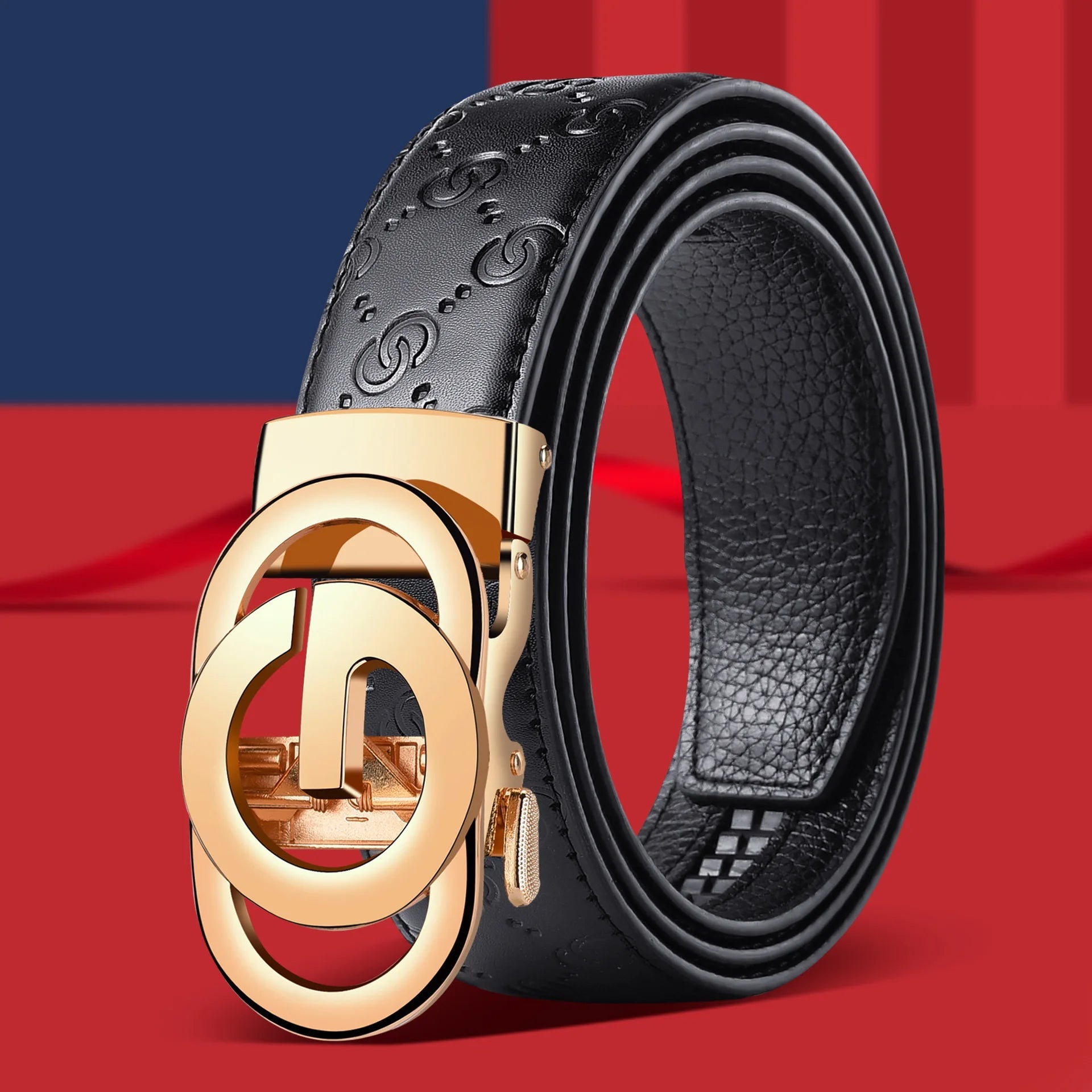 Ceinture pour hommes d'affaires de mode véritable marque de luxe ceinture à boucle en métal ceinture souple en cuir PU de haute qualité avec pantalon Cargo jean - FATAONCeinture pour hommes d'affaires de mode véritable marque de luxe ceinture à boucle en métal ceinture souple en cuir PU de haute qualité avec pantalon Cargo jeanMode HommeFATAON