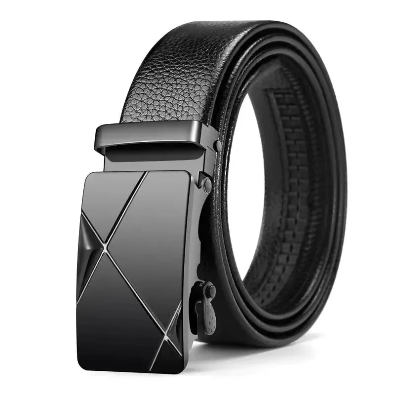 Ceinture pour hommes d'affaires de mode véritable marque de luxe ceinture à boucle en métal ceinture souple en cuir PU de haute qualité avec pantalon Cargo jean - FATAONCeinture pour hommes d'affaires de mode véritable marque de luxe ceinture à boucle en métal ceinture souple en cuir PU de haute qualité avec pantalon Cargo jeanMode HommeFATAON