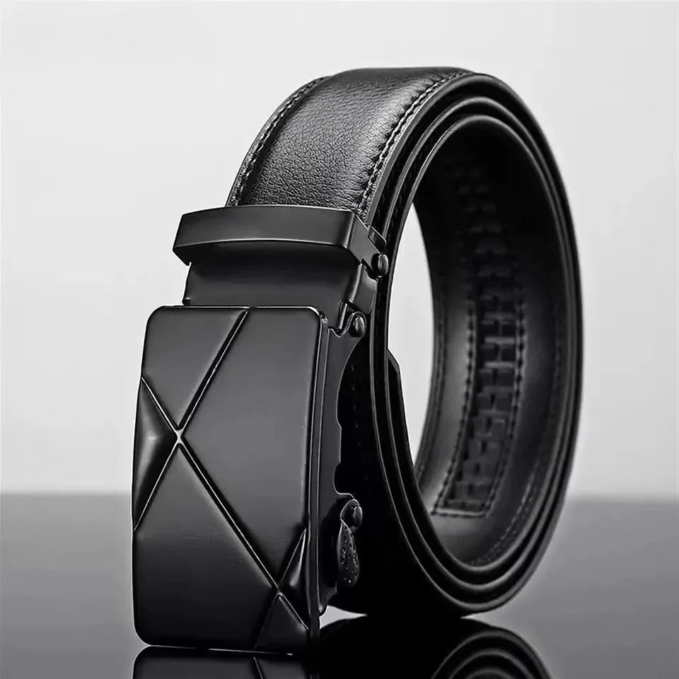 Ceinture pour hommes d'affaires de mode véritable marque de luxe ceinture à boucle en métal ceinture souple en cuir PU de haute qualité avec pantalon Cargo jean - FATAONCeinture pour hommes d'affaires de mode véritable marque de luxe ceinture à boucle en métal ceinture souple en cuir PU de haute qualité avec pantalon Cargo jeanMode HommeFATAON
