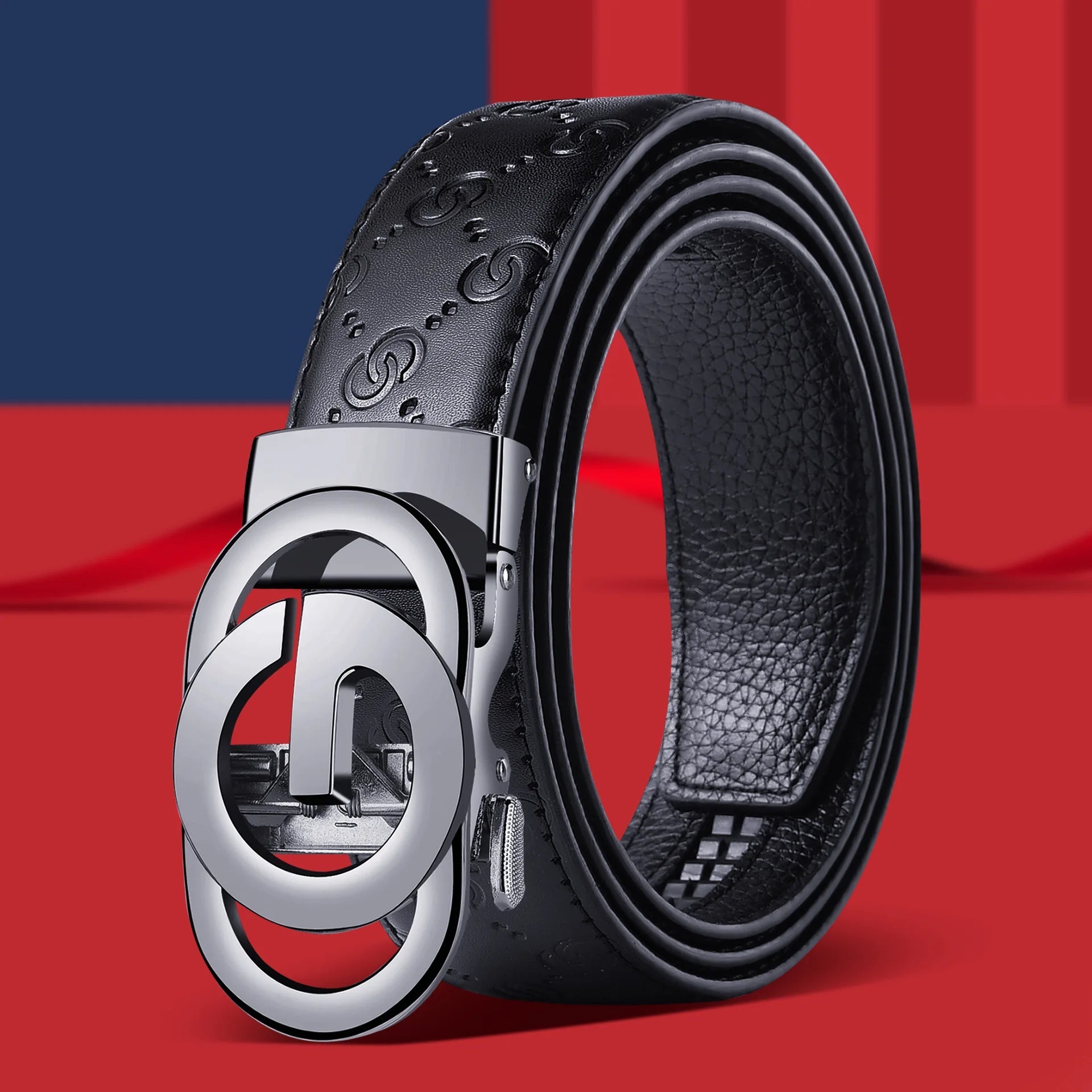 Ceinture pour hommes d'affaires de mode véritable marque de luxe ceinture à boucle en métal ceinture souple en cuir PU de haute qualité avec pantalon Cargo jean - FATAONCeinture pour hommes d'affaires de mode véritable marque de luxe ceinture à boucle en métal ceinture souple en cuir PU de haute qualité avec pantalon Cargo jeanMode HommeFATAON
