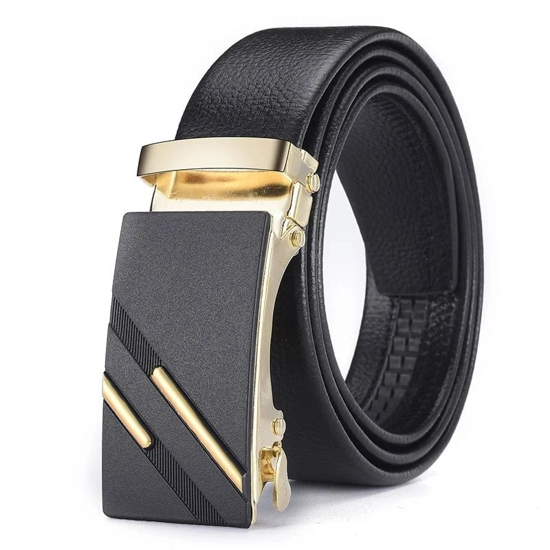 Ceinture pour hommes d'affaires de mode véritable marque de luxe ceinture boucle en métal ceinture en cuir PU de haute qualité ceinture souple avec pantalon Cargo jean - FATAONCeinture pour hommes d'affaires de mode véritable marque de luxe ceinture boucle en métal ceinture en cuir PU de haute qualité ceinture souple avec pantalon Cargo jeanMode HommeFATAON