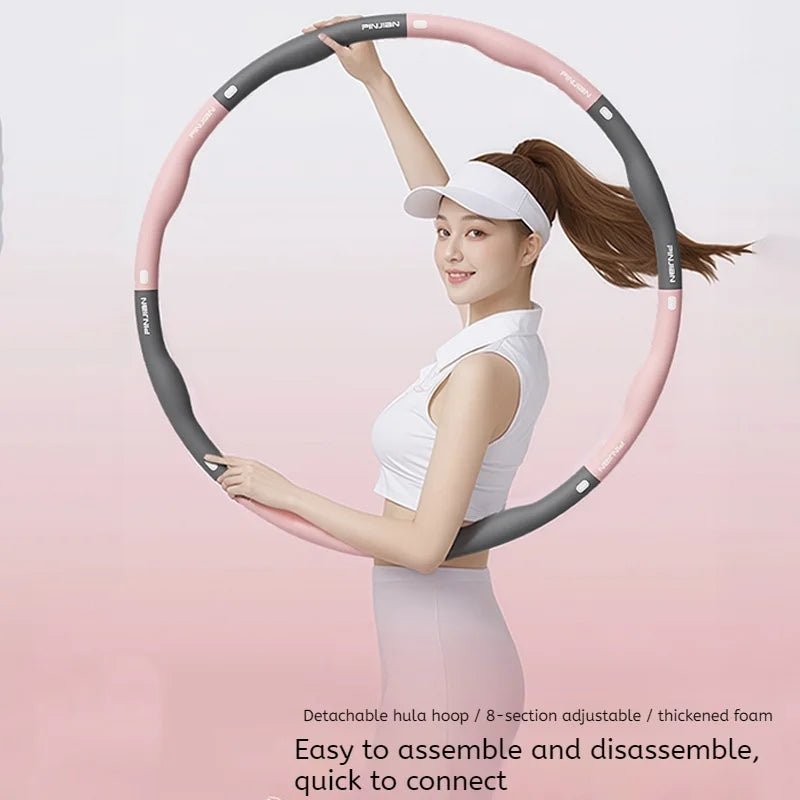 Cerceau lesté en toute sécurité pour la taille, cerceau de Fitness détachable pour l'entraînement Ab, brûlure des graisses du ventre, gymnastique à domicile unisexe - FATAONCerceau lesté en toute sécurité pour la taille, cerceau de Fitness détachable pour l'entraînement Ab, brûlure des graisses du ventre, gymnastique à domicile unisexeFitness & SportFATAON