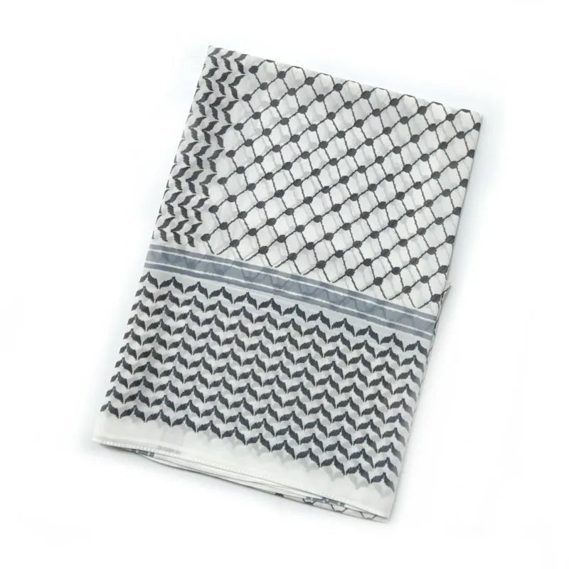 Châle Musulman en Mousseline de Soie Imprimé, Hijab Arabe du Moyen-Orient, Keffiyeh, Palestine, 180x70cm - FATAONChâle Musulman en Mousseline de Soie Imprimé, Hijab Arabe du Moyen-Orient, Keffiyeh, Palestine, 180x70cmMode FemmeFATAON