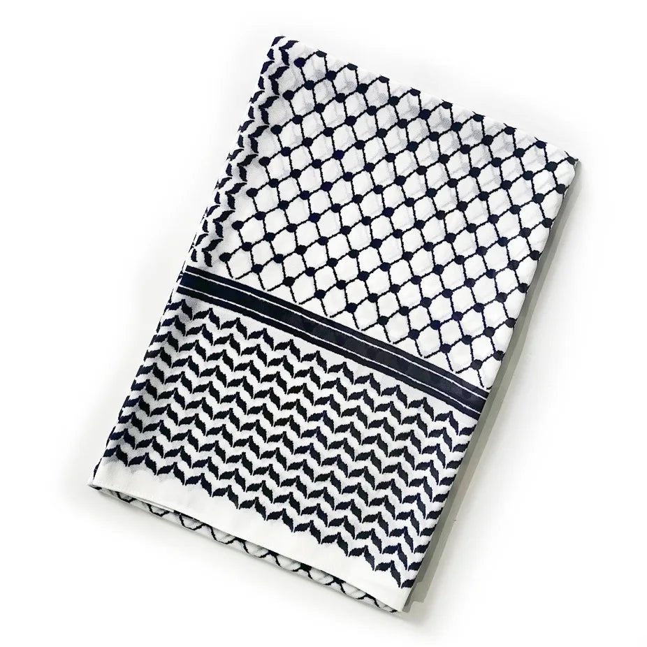 Châle Musulman en Mousseline de Soie Imprimé, Hijab Arabe du Moyen-Orient, Keffiyeh, Palestine, 180x70cm - FATAONChâle Musulman en Mousseline de Soie Imprimé, Hijab Arabe du Moyen-Orient, Keffiyeh, Palestine, 180x70cmMode FemmeFATAON