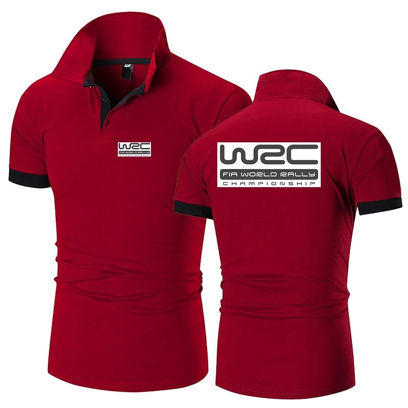 Championnat du monde des rallyes WRC nouvelle mode Polo hommes décontracté col rabattu chemise à manches courtes coupe ajustée été hauts Polo - FATAONChampionnat du monde des rallyes WRC nouvelle mode Polo hommes décontracté col rabattu chemise à manches courtes coupe ajustée été hauts PoloMode HommeFATAON