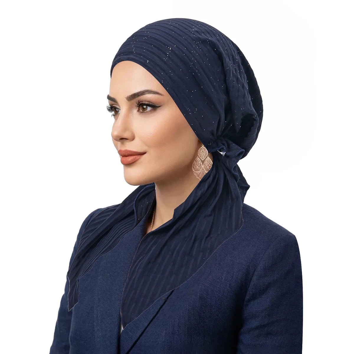 Chapeaux Turban Hijab Musulman à Rayures Tendance, Foulards à Longue Queue, Bonnets Hijab Élastiques Respirants pour Femmes et Filles - FATAONChapeaux Turban Hijab Musulman à Rayures Tendance, Foulards à Longue Queue, Bonnets Hijab Élastiques Respirants pour Femmes et FillesMode FemmeFATAON