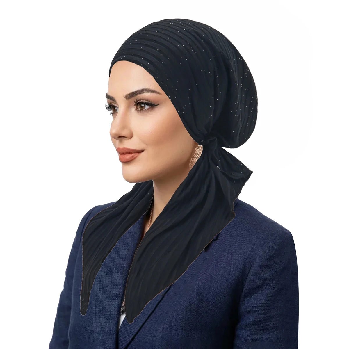 Chapeaux Turban Hijab Musulman à Rayures Tendance, Foulards à Longue Queue, Bonnets Hijab Élastiques Respirants pour Femmes et Filles - FATAONChapeaux Turban Hijab Musulman à Rayures Tendance, Foulards à Longue Queue, Bonnets Hijab Élastiques Respirants pour Femmes et FillesMode FemmeFATAON