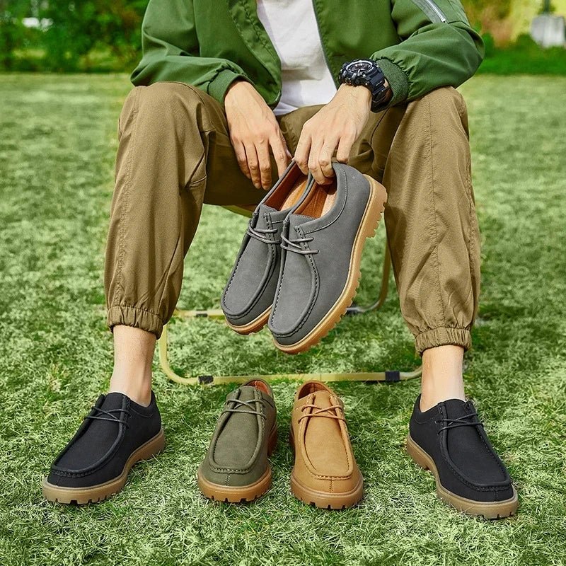 Chaussures de marche en cuir de vache pour hommes, mocassins décontractés à semelle Durable, à la mode, nouvelle collection printemps-automne 2026 - FATAONChaussures de marche en cuir de vache pour hommes, mocassins décontractés à semelle Durable, à la mode, nouvelle collection printemps-automne 2026Mode HommeFATAON