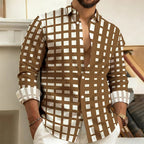 Chemise à manches longues à carreaux imprimés en 3D pour hommes, chemise à la mode pour hommes, chemise de style de rue décontractée pour l'extérieur, tailles S-XL, meilleure vente - FATAONChemise à manches longues à carreaux imprimés en 3D pour hommes, chemise à la mode pour hommes, chemise de style de rue décontractée pour l'extérieur, tailles S-XL, meilleure venteMode HommeFATAON