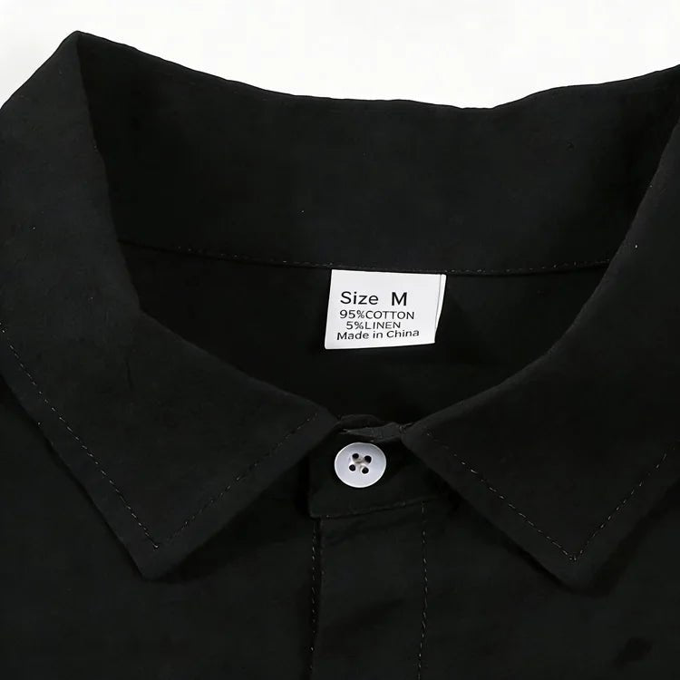 Chemise sans manches en coton et lin pour homme 2026, col rabattu, boutonnée, décontractée, pour la plage - FATAONChemise sans manches en coton et lin pour homme 2026, col rabattu, boutonnée, décontractée, pour la plageMode HommeFATAON