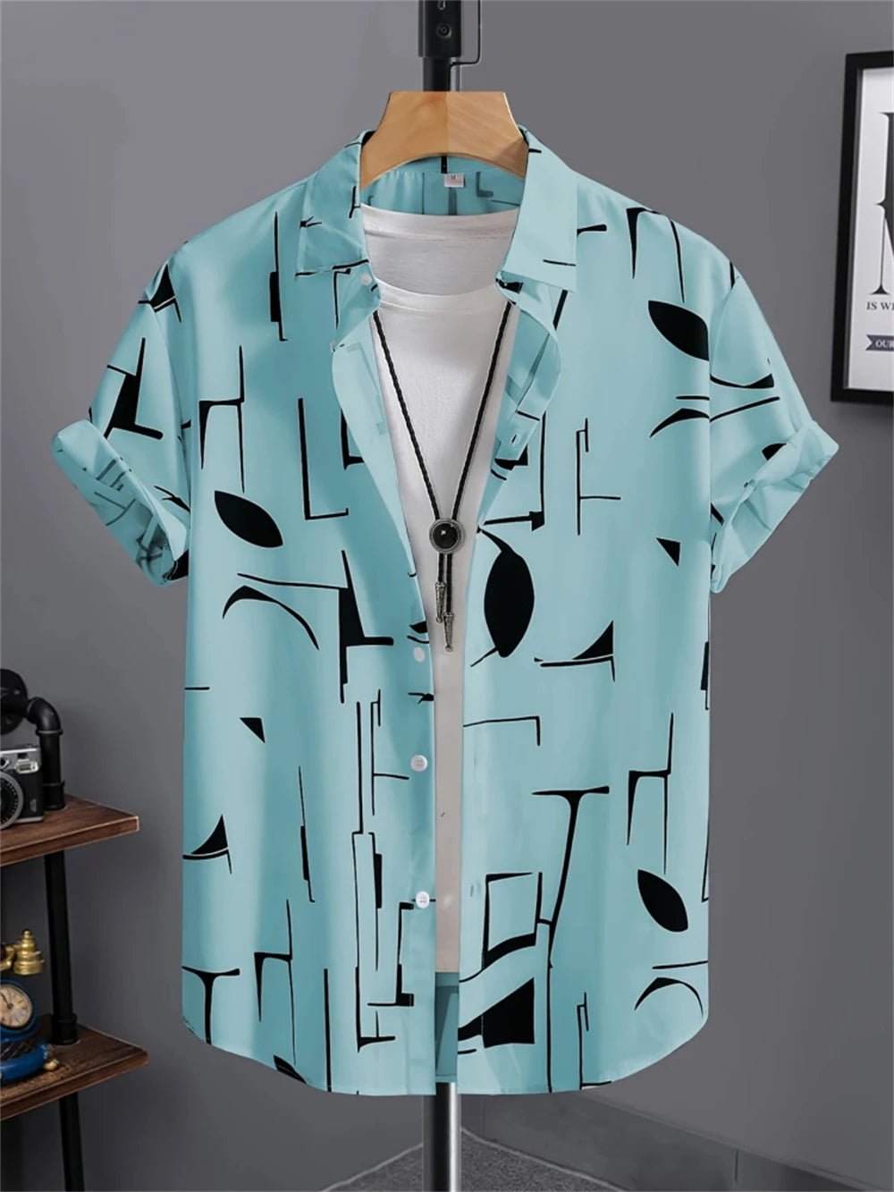 Chemise Simple pour hommes, imprimé en 3D, rétro, mode, sweat-shirt de plage à manches courtes, rue hawaïenne, vêtements pour hommes - FATAONChemise Simple pour hommes, imprimé en 3D, rétro, mode, sweat-shirt de plage à manches courtes, rue hawaïenne, vêtements pour hommesMode HommeFATAON