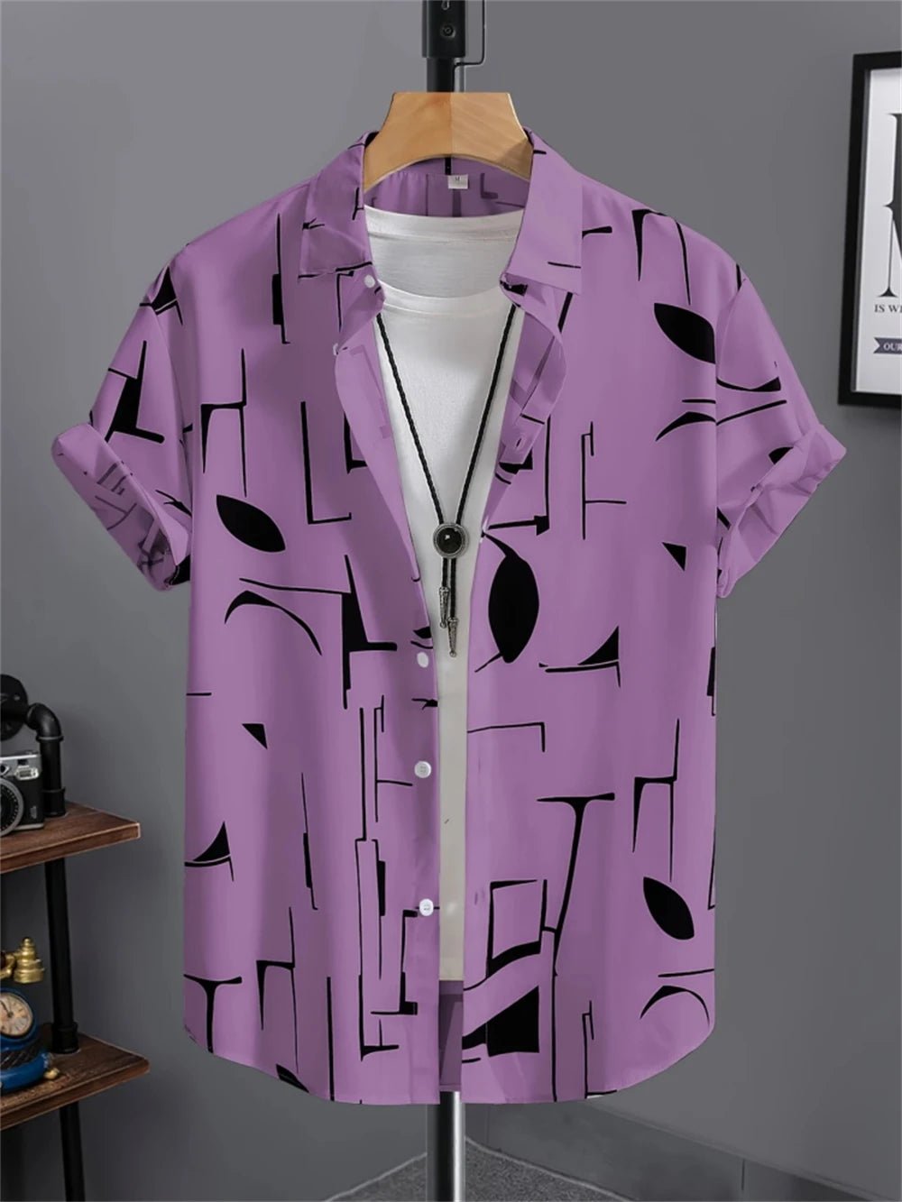 Chemise Simple pour hommes, imprimé en 3D, rétro, mode, sweat-shirt de plage à manches courtes, rue hawaïenne, vêtements pour hommes - FATAONChemise Simple pour hommes, imprimé en 3D, rétro, mode, sweat-shirt de plage à manches courtes, rue hawaïenne, vêtements pour hommesMode HommeFATAON