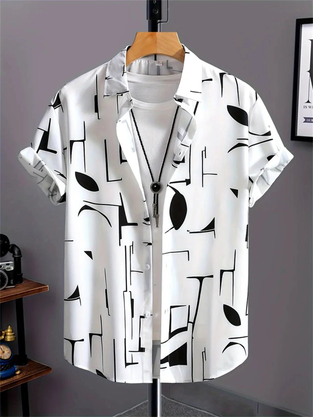 Chemise Simple pour hommes, imprimé en 3D, rétro, mode, sweat-shirt de plage à manches courtes, rue hawaïenne, vêtements pour hommes - FATAONChemise Simple pour hommes, imprimé en 3D, rétro, mode, sweat-shirt de plage à manches courtes, rue hawaïenne, vêtements pour hommesMode HommeFATAON