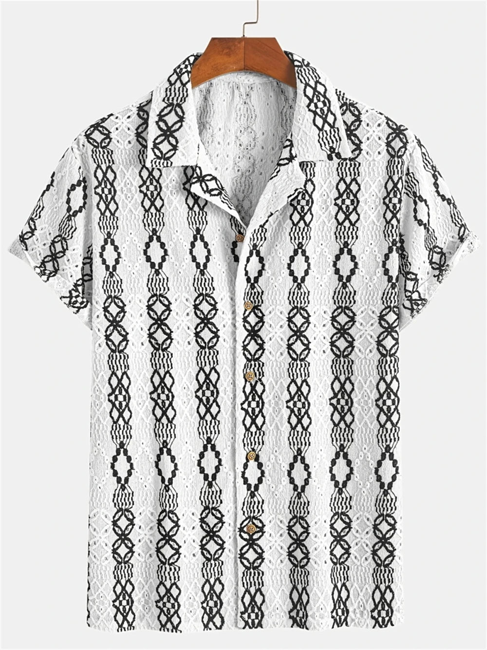 Chemise Simple pour hommes, imprimé en 3D, rétro, mode, sweat-shirt de plage à manches courtes, rue hawaïenne, vêtements pour hommes - FATAONChemise Simple pour hommes, imprimé en 3D, rétro, mode, sweat-shirt de plage à manches courtes, rue hawaïenne, vêtements pour hommesMode HommeFATAON