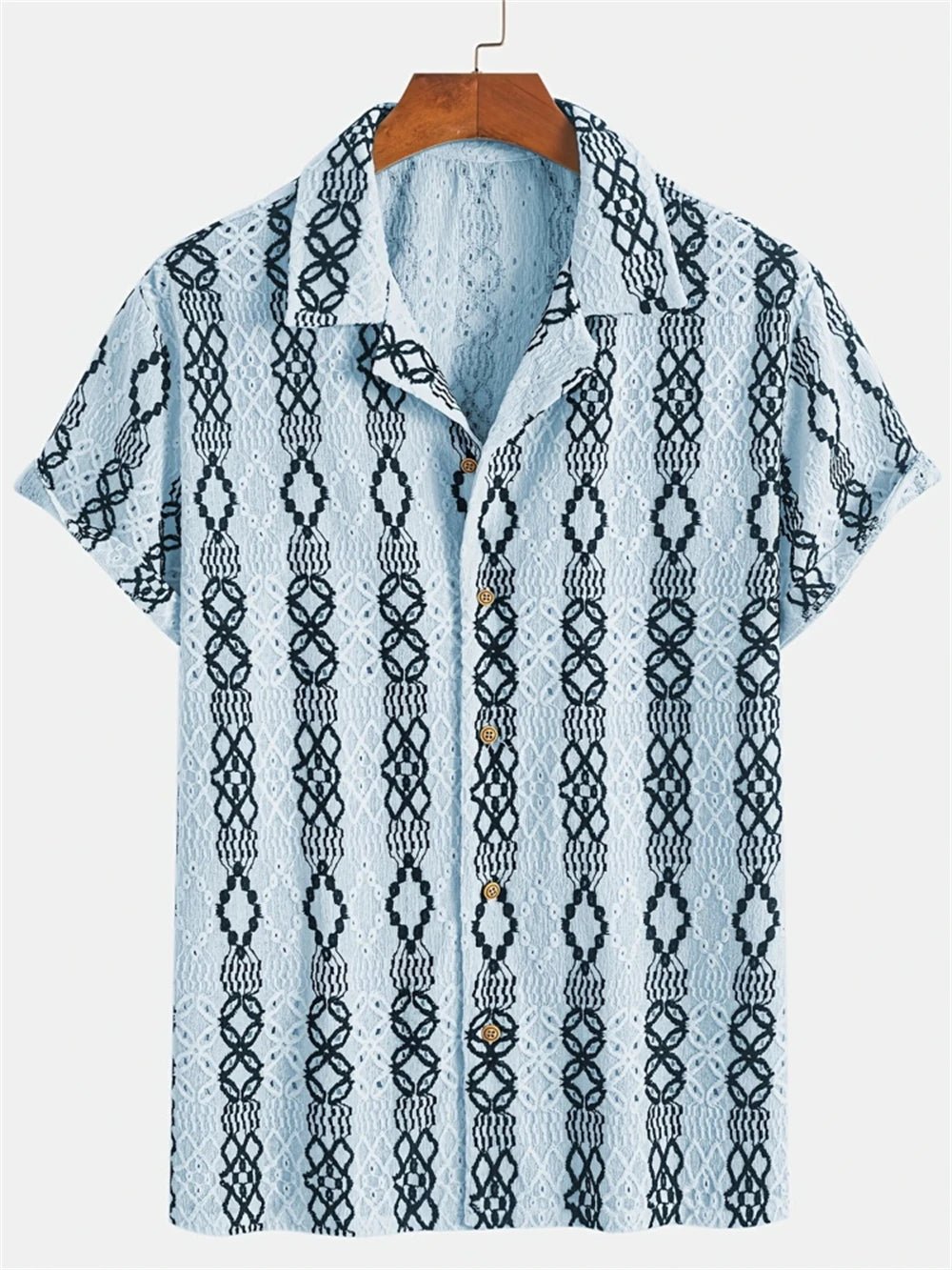 Chemise Simple pour hommes, imprimé en 3D, rétro, mode, sweat-shirt de plage à manches courtes, rue hawaïenne, vêtements pour hommes - FATAONChemise Simple pour hommes, imprimé en 3D, rétro, mode, sweat-shirt de plage à manches courtes, rue hawaïenne, vêtements pour hommesMode HommeFATAON