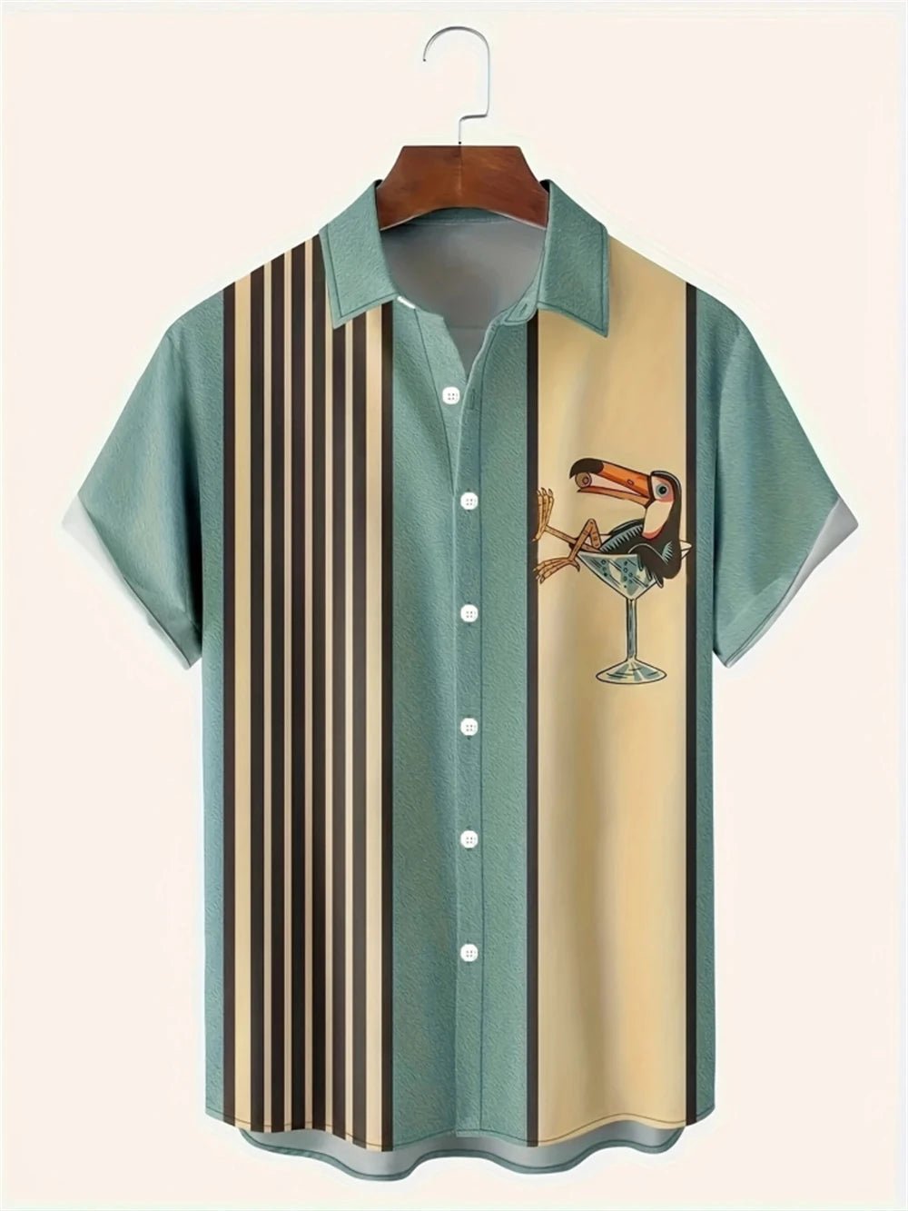 Chemise Simple pour hommes, imprimé en 3D, rétro, mode, sweat-shirt de plage à manches courtes, rue hawaïenne, vêtements pour hommes - FATAONChemise Simple pour hommes, imprimé en 3D, rétro, mode, sweat-shirt de plage à manches courtes, rue hawaïenne, vêtements pour hommesMode HommeFATAON