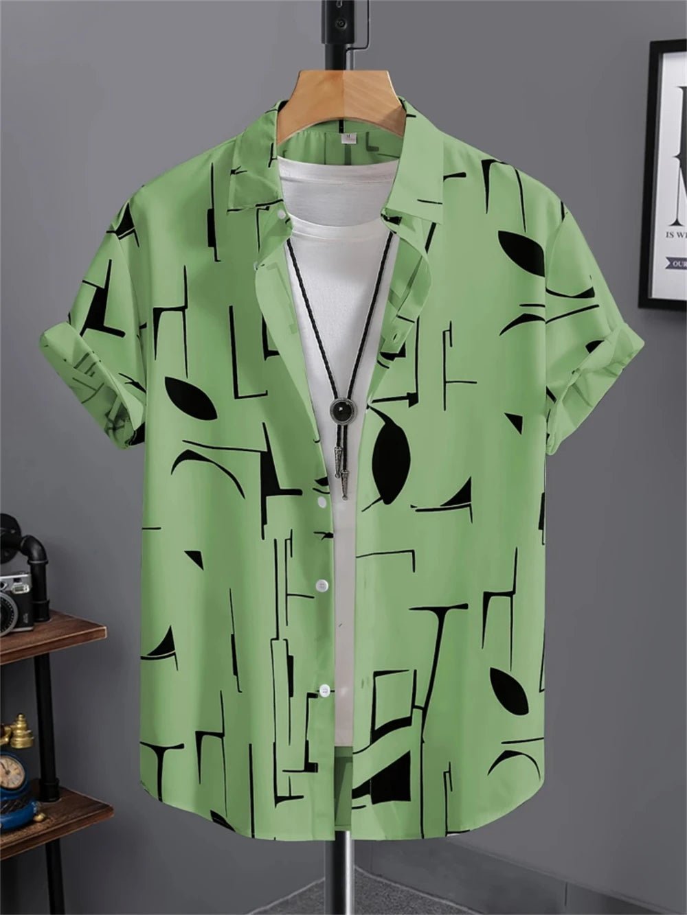 Chemise Simple pour hommes, imprimé en 3D, rétro, mode, sweat-shirt de plage à manches courtes, rue hawaïenne, vêtements pour hommes - FATAONChemise Simple pour hommes, imprimé en 3D, rétro, mode, sweat-shirt de plage à manches courtes, rue hawaïenne, vêtements pour hommesMode HommeFATAON