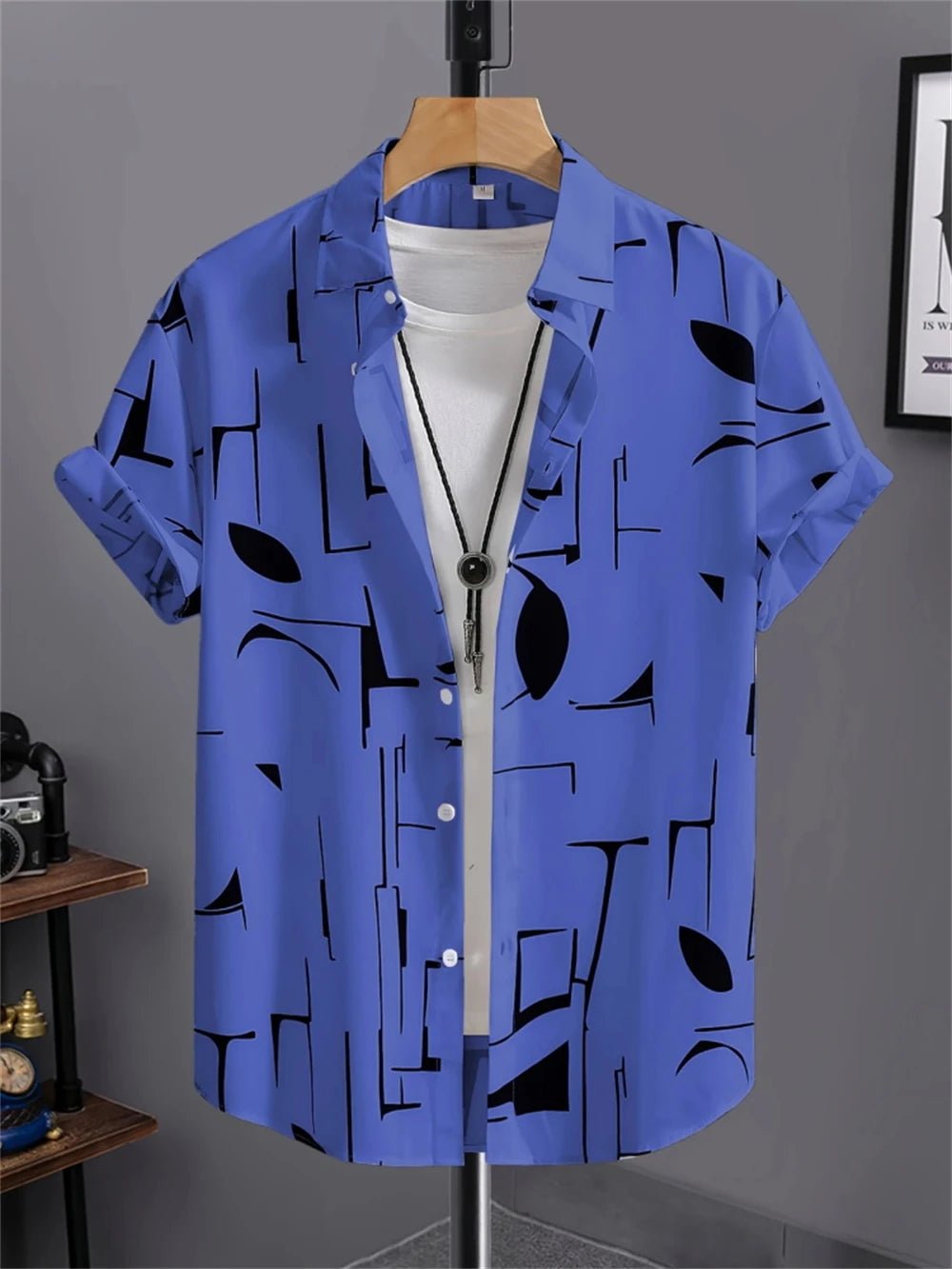 Chemise Simple pour hommes, imprimé en 3D, rétro, mode, sweat-shirt de plage à manches courtes, rue hawaïenne, vêtements pour hommes - FATAONChemise Simple pour hommes, imprimé en 3D, rétro, mode, sweat-shirt de plage à manches courtes, rue hawaïenne, vêtements pour hommesMode HommeFATAON