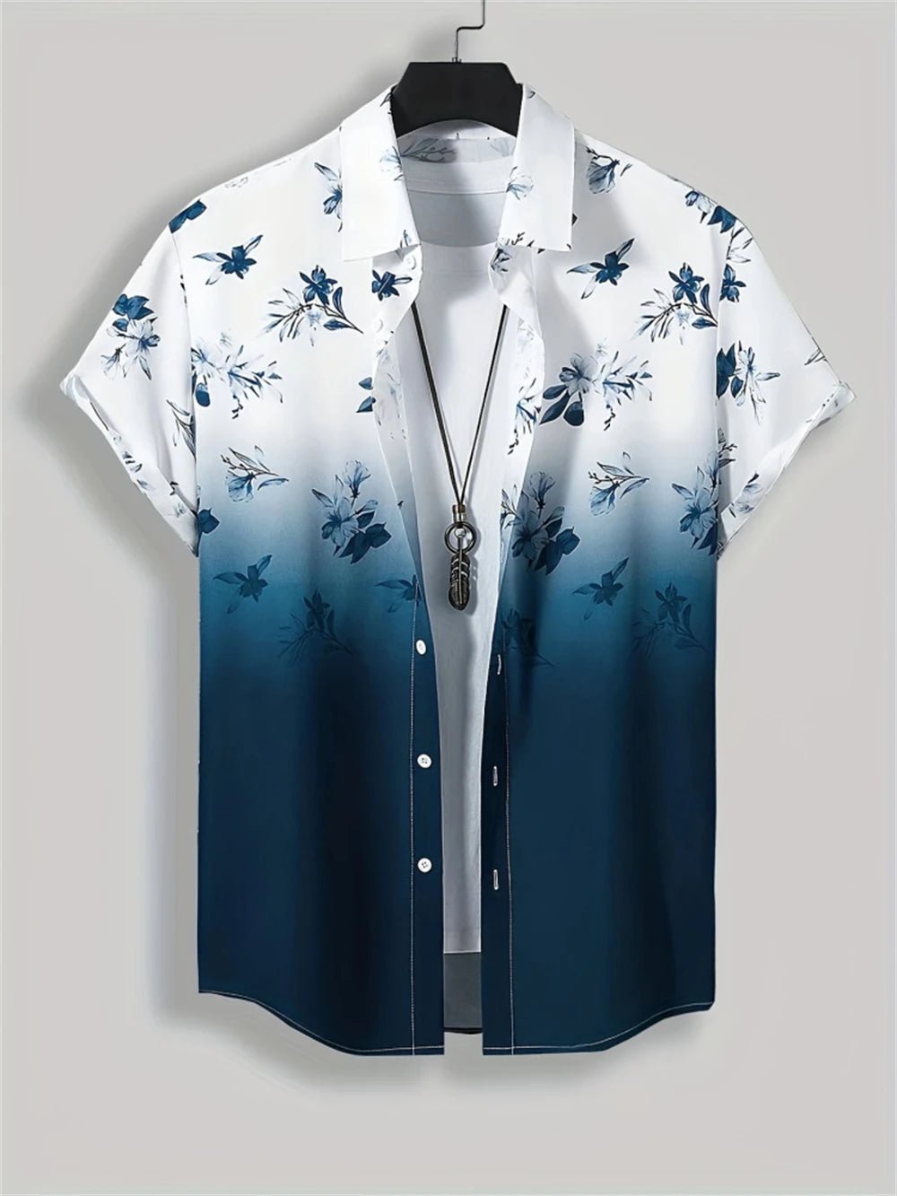 Chemise Simple pour hommes, imprimé en 3D, rétro, mode, sweat-shirt de plage à manches courtes, rue hawaïenne, vêtements pour hommes - FATAONChemise Simple pour hommes, imprimé en 3D, rétro, mode, sweat-shirt de plage à manches courtes, rue hawaïenne, vêtements pour hommesMode HommeFATAON