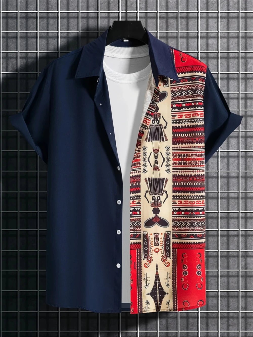 Chemise Simple pour hommes, imprimé en 3D, rétro, mode, sweat-shirt de plage à manches courtes, rue hawaïenne, vêtements pour hommes - FATAONChemise Simple pour hommes, imprimé en 3D, rétro, mode, sweat-shirt de plage à manches courtes, rue hawaïenne, vêtements pour hommesMode HommeFATAON