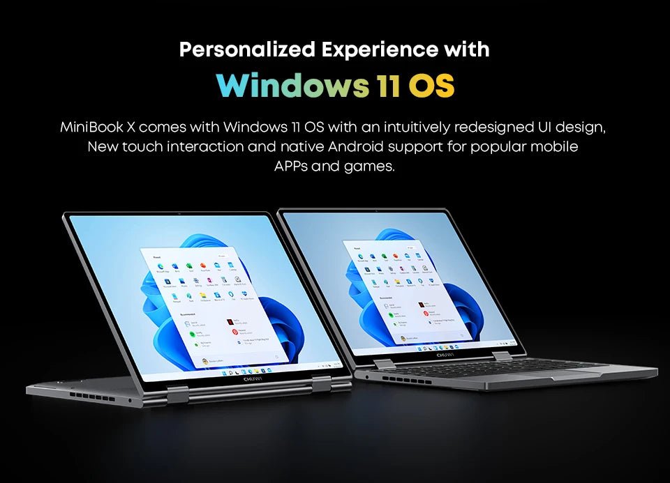 CHUWI MiniBook X N150 ordinateur portable 10.51 pouces 16GB /12GB RAM 512GB SSD 2-en-1 Mode Yoga Intel Windows 11 ordinateur portable 360 ° WiFi 6 rabattable - FATAONCHUWI MiniBook X N150 ordinateur portable 10.51 pouces 16GB /12GB RAM 512GB SSD 2-en-1 Mode Yoga Intel Windows 11 ordinateur portable 360 ° WiFi 6 rabattableProductivité & OrganisationFATAON