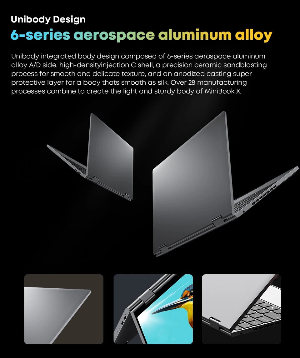 CHUWI MiniBook X N150 ordinateur portable 10.51 pouces 16GB /12GB RAM 512GB SSD 2-en-1 Mode Yoga Intel Windows 11 ordinateur portable 360 ° WiFi 6 rabattable - FATAONCHUWI MiniBook X N150 ordinateur portable 10.51 pouces 16GB /12GB RAM 512GB SSD 2-en-1 Mode Yoga Intel Windows 11 ordinateur portable 360 ° WiFi 6 rabattableProductivité & OrganisationFATAON