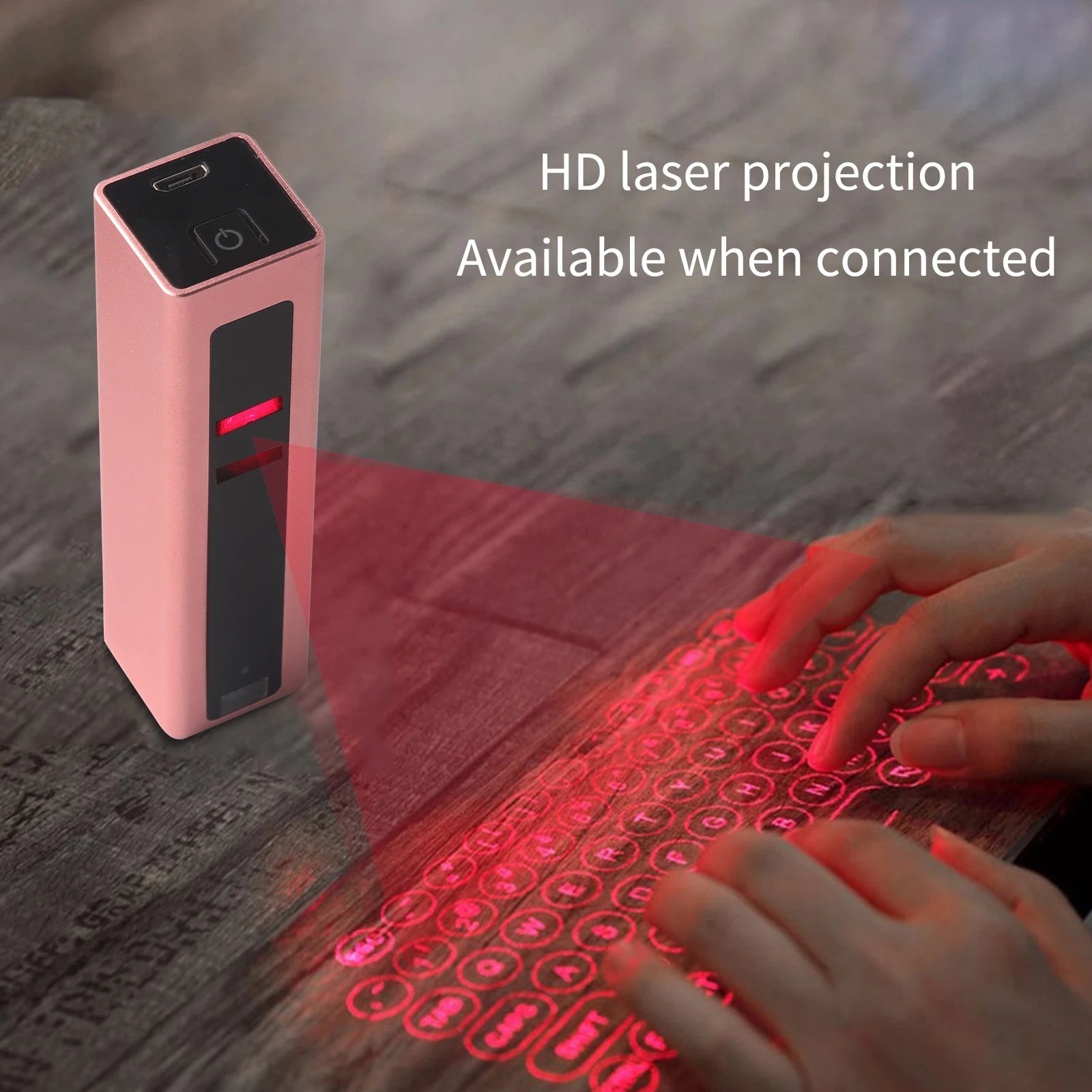 CHYI Portable Virtual Laser Wireless Keyboard Mini Bluetooth Handheld Projection Usb Charging Keypad for Android/Ios Computer PC - Fix & GoCHYI Portable Virtual Laser Wireless Keyboard Mini Bluetooth Handheld Projection Usb Charging Keypad for Android/Ios Computer PCFix & Go