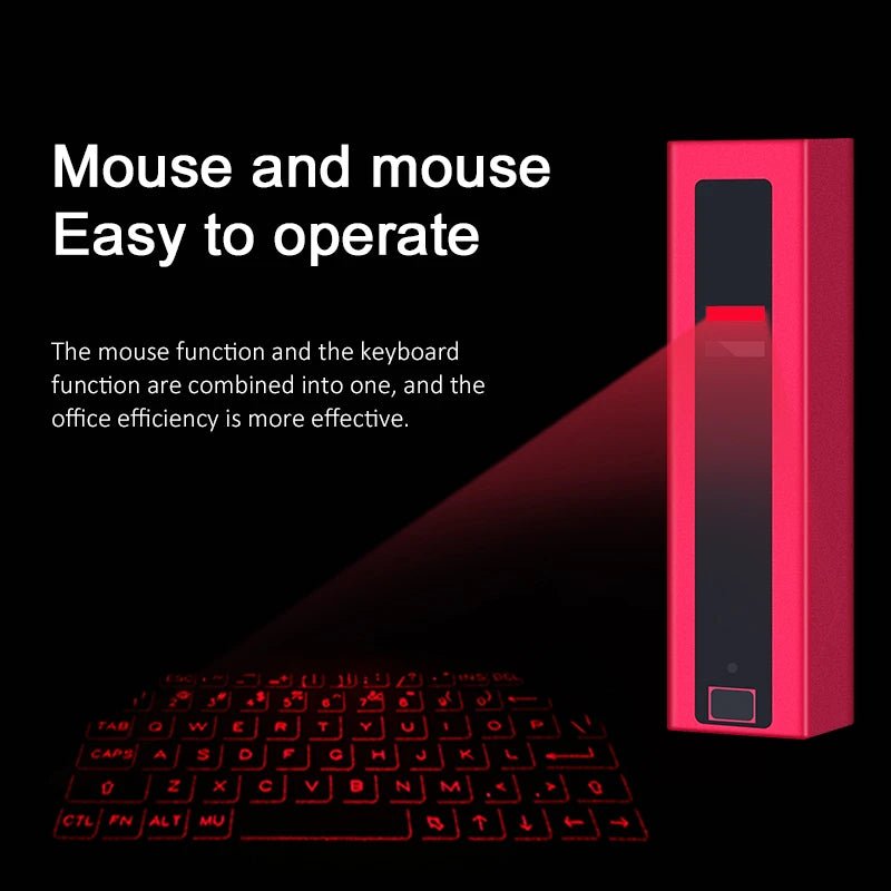 CHYI Portable Virtual Laser Wireless Keyboard Mini Bluetooth Handheld Projection Usb Charging Keypad for Android/Ios Computer PC - Fix & GoCHYI Portable Virtual Laser Wireless Keyboard Mini Bluetooth Handheld Projection Usb Charging Keypad for Android/Ios Computer PCFix & Go