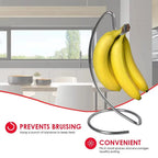 Cintre à bananier moderne, support d'arbre fruitier avec crochet en acier inoxydable pour garder les bananes fraîches pour le comptoir de la cuisine, stockage des aliments, 1 pièce - FATAONCintre à bananier moderne, support d'arbre fruitier avec crochet en acier inoxydable pour garder les bananes fraîches pour le comptoir de la cuisine, stockage des aliments, 1 pièceSolutions MaisonFATAON